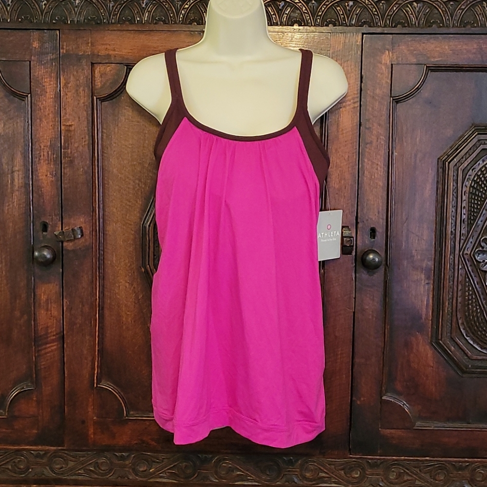 Athleta Sports Bra with modest cover NWT XL